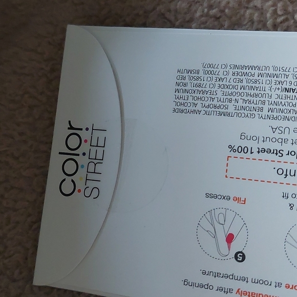 Color Street Home Sleet Home Nail Strips NEW Glitter White - Picture 6 of 6